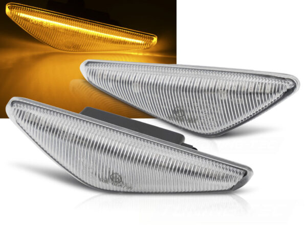 Blinklys Bmw E46 Coupe 03-06 Chrome Led Seq – bilde 1 av 2
