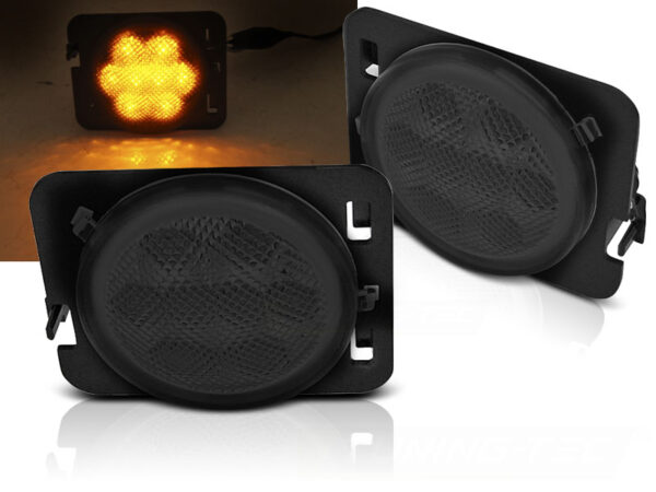 Blinklys Jeep Wrangler JK 07-18 Led Smoke – bilde 1 av 2