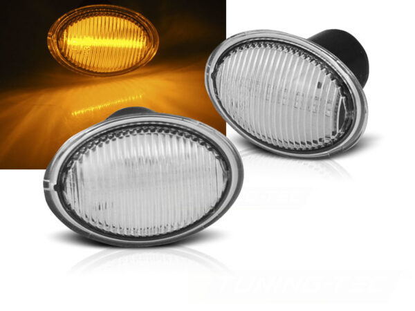 Blinklys Fiat 500 07- / Ford KA 08- / Lancia Ypsilon 04- White Led – bilde 1 av 2