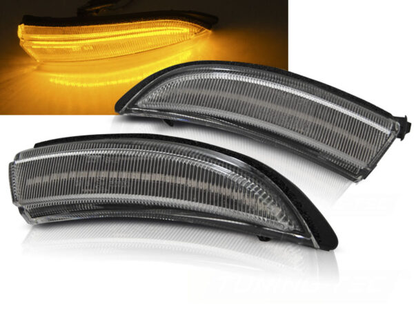 Blinklys Ford Fiesta MK7 13-16 Seq Led White – bilde 1 av 2