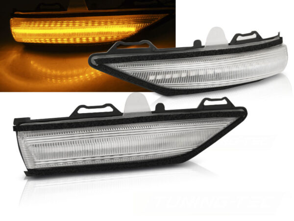 Blinklys Ford Fiesta MK8 17- Seq Led White – bilde 1 av 2