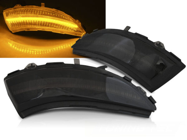 Speil Blinklys Renault Clio IV 12-16 Smoke Led Seq – bilde 1 av 2