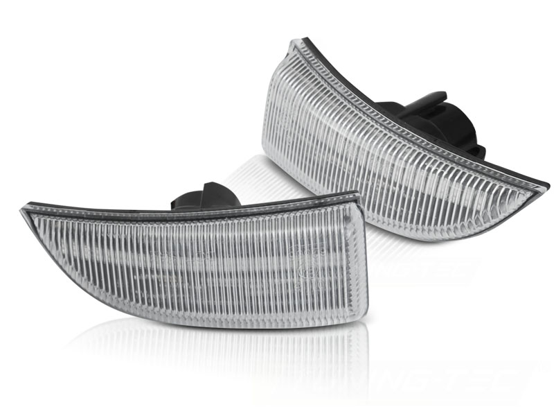 Blinklys I Speilet Renault Scenic III / Megane III White Led Seq - Bilde 2