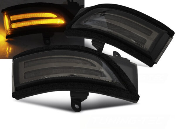 Speil Blinklys Subaru Forester / Impreza / Legacy / Outback Smoke Led Seq – bilde 1 av 2