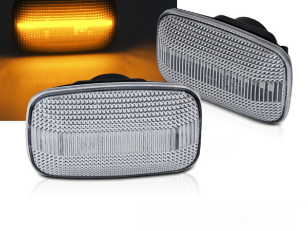 Blinklys Toyota Land Cruiser 70 80 90 100 White Led Seq – bilde 1 av 2