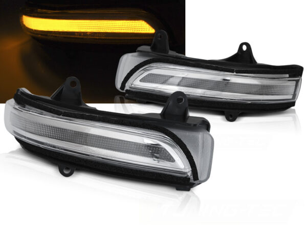 Blinklys I Speilet Toyota LAN Cruiser 150 09- White Led Seq – bilde 1 av 2