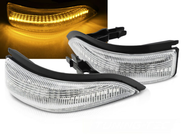 Blinklys I Speilet Toyota Yaris III 11-19 White Led – bilde 1 av 2