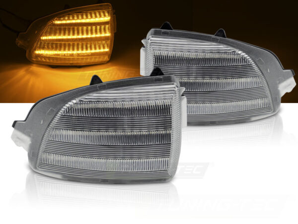 Blinklys I Speilet Volvo XC70 XC90 06-14 White Led – bilde 1 av 2