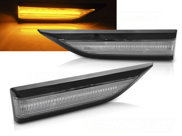 Blinklys VW T6 15-19 Black White Led Seq – bilde 1 av 2