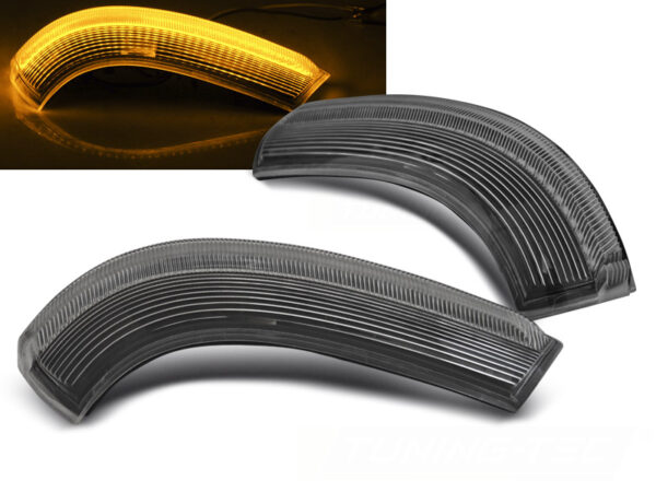 Speil Blinklys VW Golf 5 / Golf Plus / Jetta / Passat. Sharan White Led Seq – bilde 1 av 2