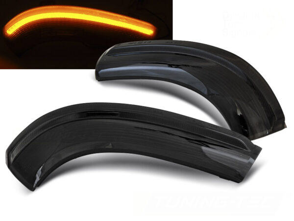 Speil Blinklys VW Golf 5 / Golf Plus / Jetta / Passat. Sharan Smoke Led Seq – bilde 1 av 2