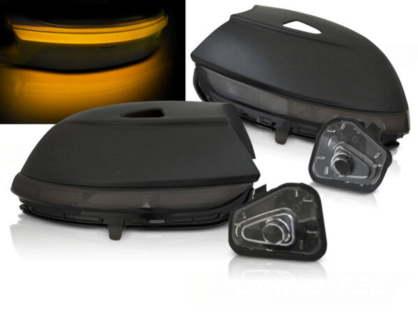 Speil Blinklys VW Passat B7 CC / Jetta / Beetle / Scirocco Smoke Led Seq – bilde 1 av 2