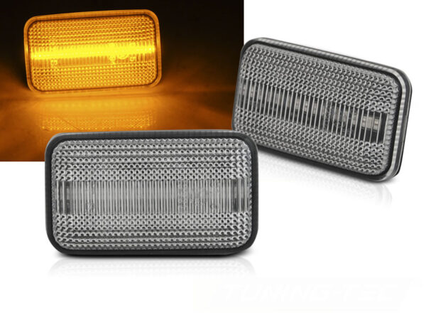Blinklys VW Golf I Golf II Corrado Jetta White Led Seq – bilde 1 av 2
