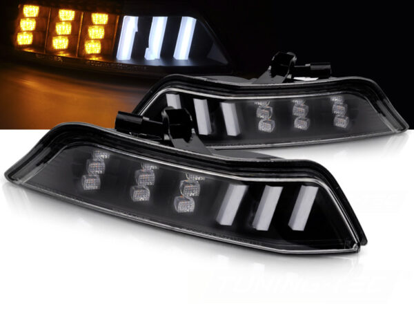Blinklys Ford Mustang 15-17 Black Led Seq – bilde 1 av 2
