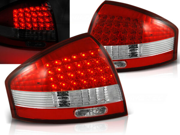 Baklykter Audi A6 97-04 Sedan LED Rød/Hvit – bilde 1 av 2
