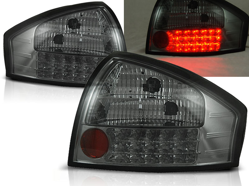 Baklykter Audi A6 05.97-05.04 Led Smoke