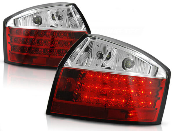 Baklykter Audi A4 10.00-10.04 Sedan LED Rød/Hvit