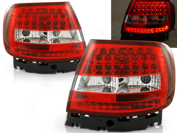 Baklykter Audi A4 11.94-09.00 Sedan LED Rød/Hvit – bilde 1 av 2