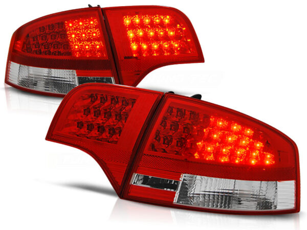 Baklykter Audi A4 B7 11.04-11.07 Sedan LED Rød/Hvit