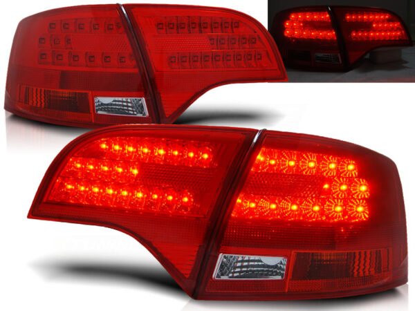 Baklykter Audi A4 B7 11.04-03.08 Avant LED Rød/Hvit – bilde 1 av 2