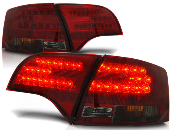 Baklykter Audi A4 B7 11.04-03.08 Avant LED Rød/Røykfarget – bilde 2 av 2