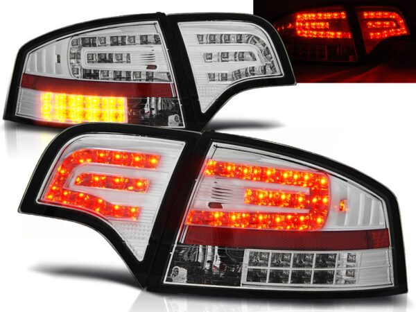 Baklykter Audi A4 B7 11.04-03.08 Sedan LED Krom – bilde 1 av 2