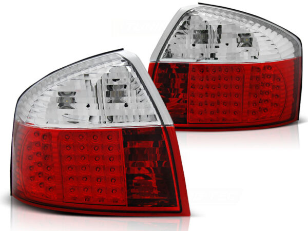Baklykter Audi A4 10.00-10.04 Sedan LED Rød/Hvit – bilde 2 av 2