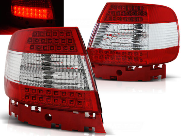 Baklykter Audi A4 11.94-09.00 Sedan LED Rød/Hvit – bilde 1 av 2