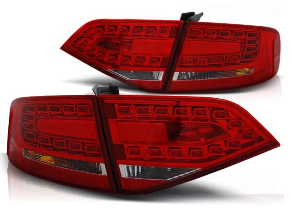Baklykter Audi A4 B8 08-11 Sedan LED Rød/Hvit – for original LED – bilde 2 av 2