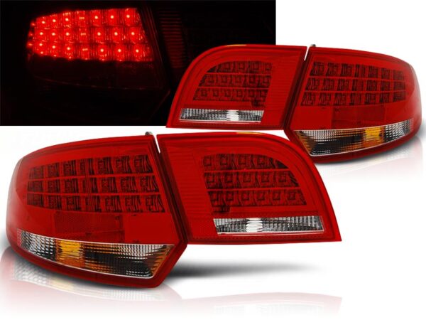 Baklykter Audi A3 8P 04-08 Sportback LED Rød/Hvit – bilde 1 av 2