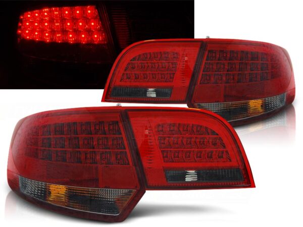 Baklykter Audi A3 8P 04-08 Sportback LED Rød/Røykfarget – bilde 1 av 2