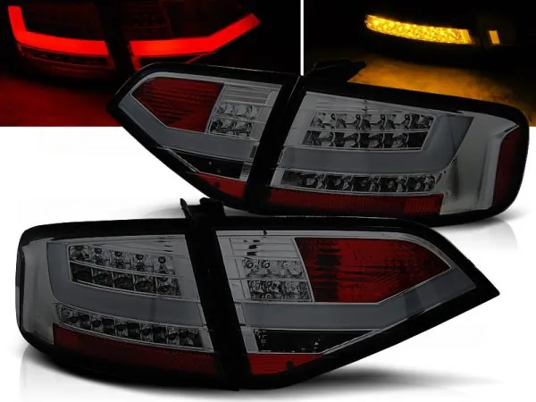 Baklykter Audi A4 B8 08-11 Sedan LED Bar Røykfarget – for original LED – bilde 1 av 2