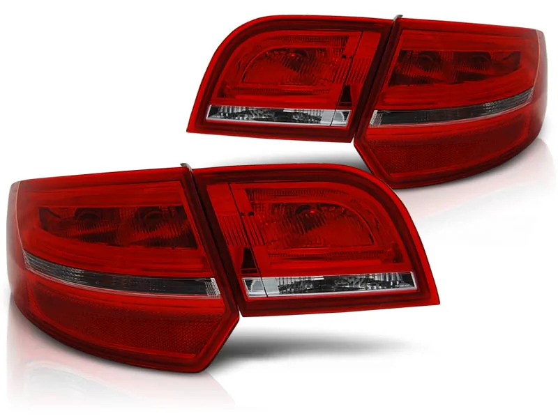 Baklykter Audi A3 8P 04-08 Sportback Led Red White - Bilde 2
