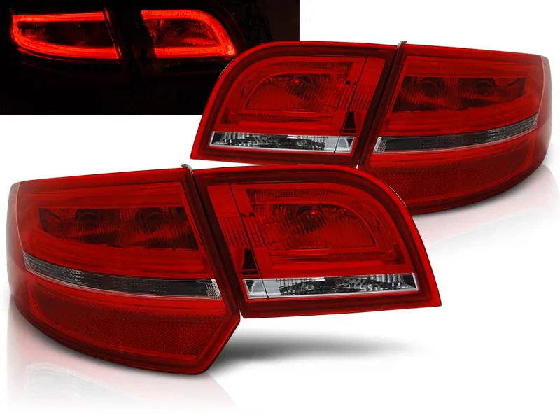 Baklykter Audi A3 8P 04-08 Sportback Led Red White