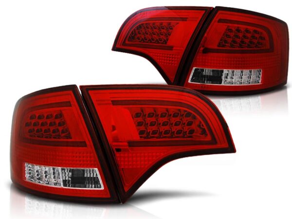 Baklykter WHIE Audi A4 B7 11.04-03.08 Avant LED Bar Rød – bilde 2 av 2