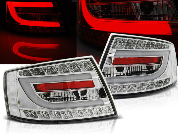 Baklykter Audi A6 C6 Sedan 04-.04-08 6PIN LED Bar Krom – 6-pin – bilde 1 av 2