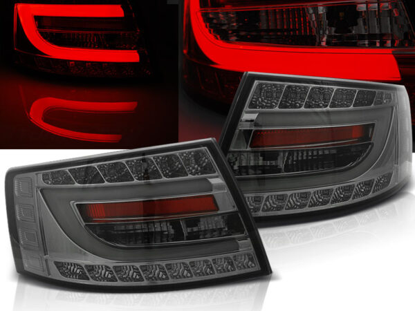 Baklykter Audi A6 C6 Sedan 04-.04-08 6PIN LED Bar Røykfarget – 6-pin – bilde 1 av 2