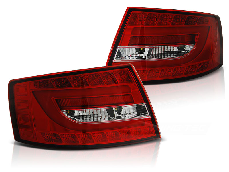 Baklykter Audi A6 C6 Sedan 04.04-08 7pin Led Red White