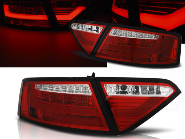 Baklykter WHIE Audi A5 07-06.11 Coupé, Cabrio, Sportback LED Bar Rød – for original LED – bilde 1 av 2