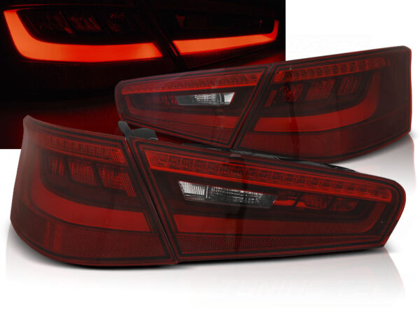 Baklykter Audi A3 8V 3D 12-16 3D Hatchback LED Bar Rød/Hvit – for original LED – bilde 1 av 2