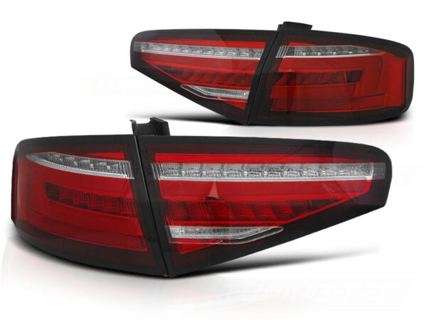 Baklykter WHIE Audi A4 B8 12-15 Sedan OEM LED Bar SEQ Rød – for original LED – bilde 2 av 2