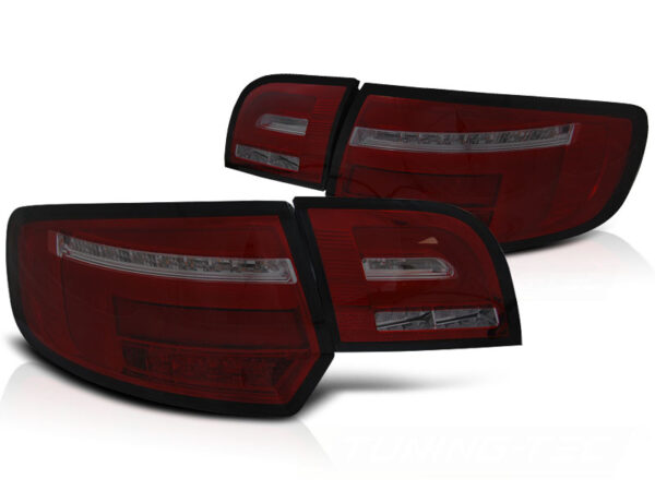 Baklykter Audi A3 8P 5D 03-08 5D Sportback LED Bar SEQ Rød/Røykfarget – bilde 2 av 2