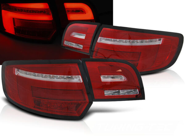 Baklykter WHIE Audi A3 8P 5D 08-12 5D Sportback LED Bar SEQ Rød – bilde 1 av 2