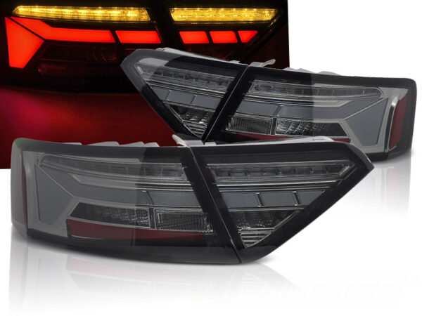 Baklykter Audi A5 11-16 Coupé, Cabrio, Sportback LED Bar SEQ Røykfarget – for original LED – bilde 1 av 2