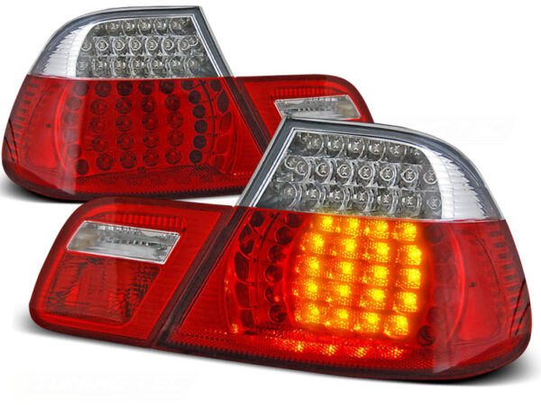 Baklykter BMW E46 04.99-03.03 Coupé LED Rød/Hvit