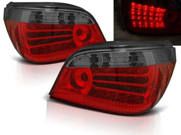 Baklykter BMW E60 07.03-07 Sedan LED Rød/Røykfarget – bilde 1 av 2