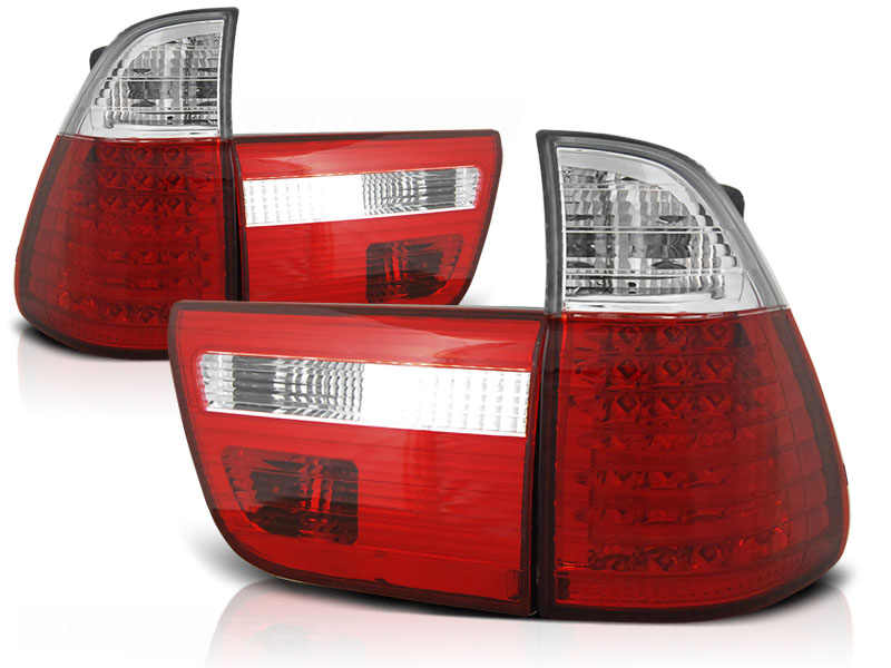 Baklykter Bmw X5 E53 09.99-10.03 Led Red White - Bilde 2