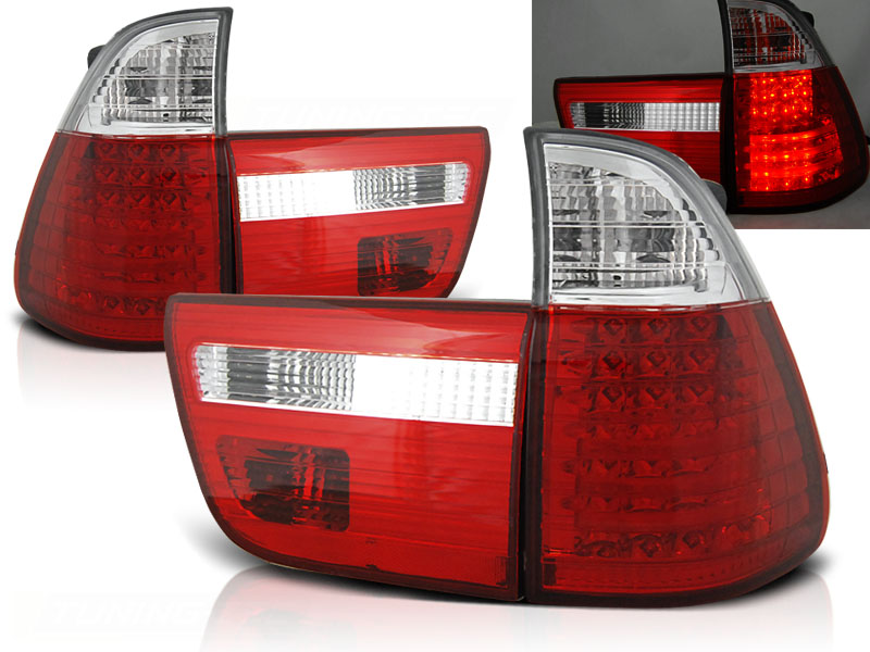 Baklykter Bmw X5 E53 09.99-10.03 Led Red White