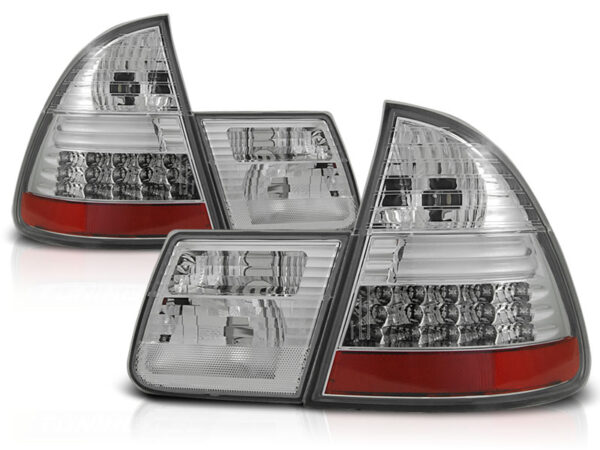 Baklykter BMW E46 99-05 Touring LED Krom – bilde 2 av 2