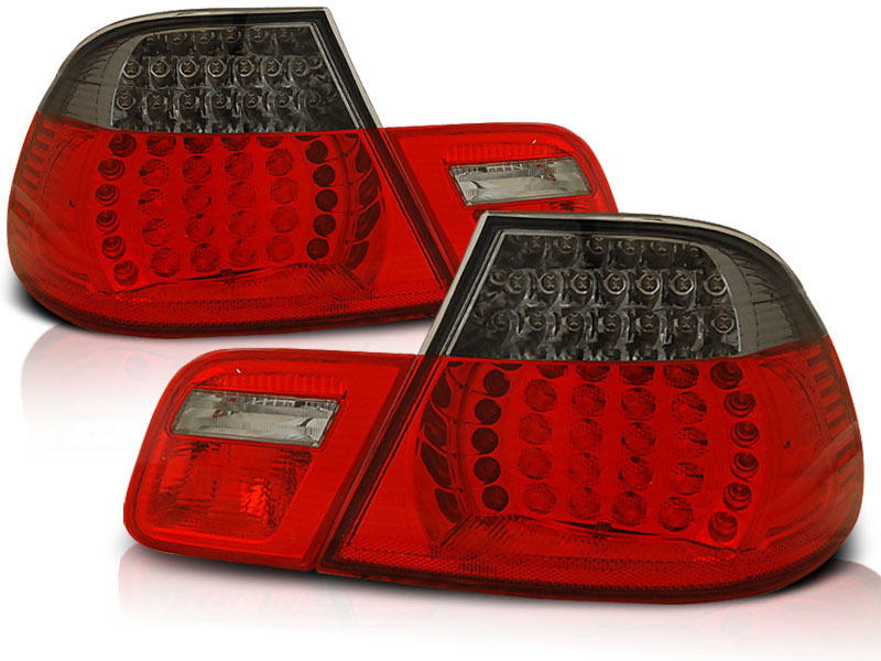 Baklykter Bmw E46 04.99-03.03 Red Smoke Led Coupe - Bilde 2